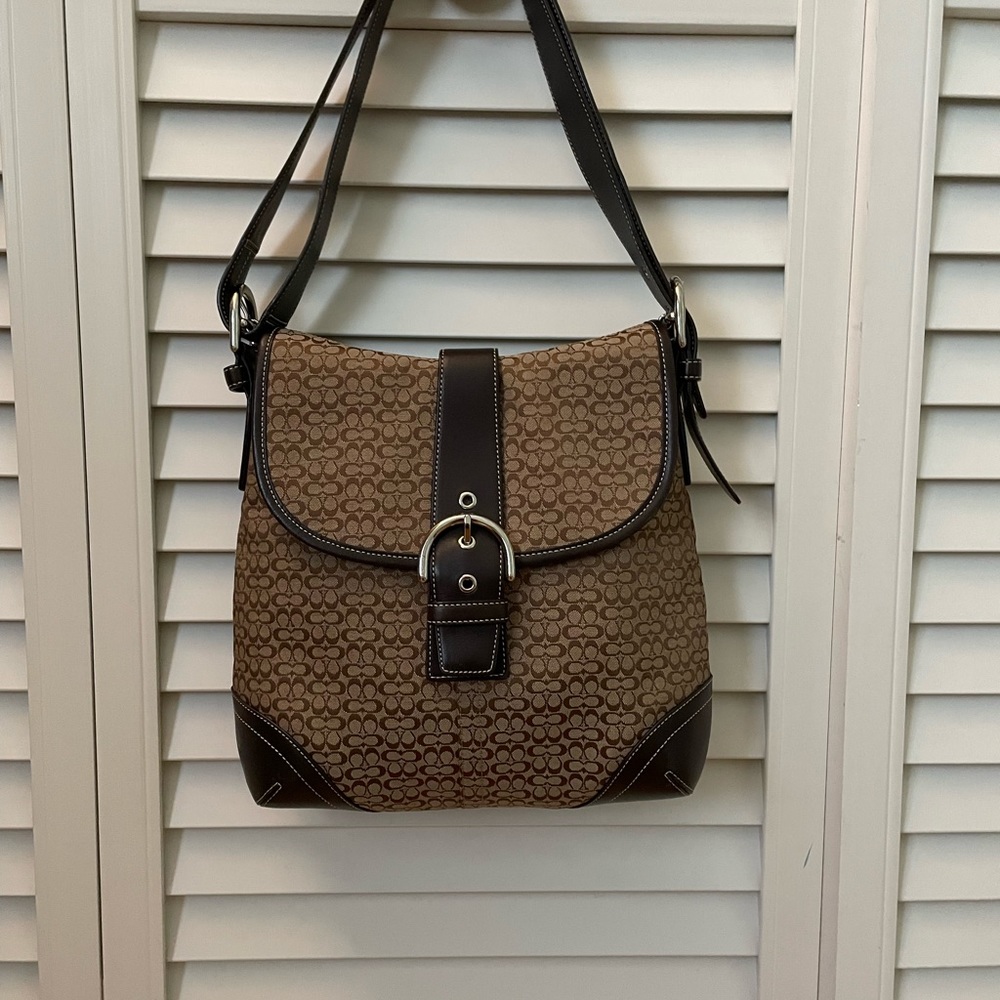 Coach Monogrammed Shoulder Bag
